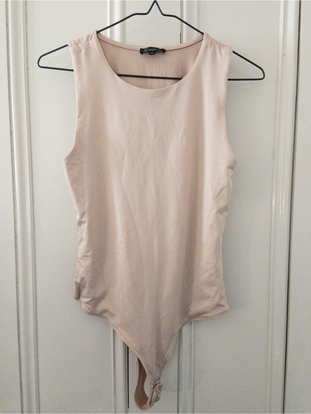 Dynamite Nude Sleeveless Bodysuit - Classic Scoop Neck